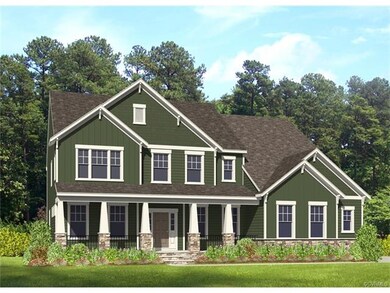 Rendering of the home being built on this home sit