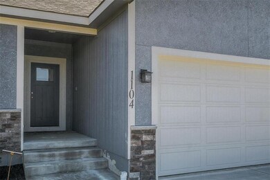 Front entry is covered.