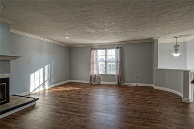 Huge LR with crown molding and recently installed