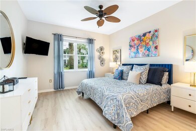 Bedroom featuring light hardwood / wood-style floo