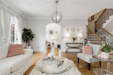 Living Room with an office