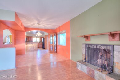 Family Room Opens to Dining Area