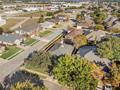 Aerial view of residential area