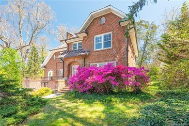 Beautiful landscaping in front of house