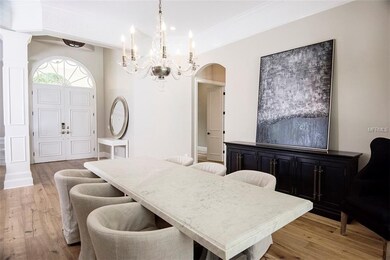 Natural light floods the entertainment space of th