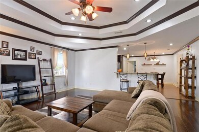 Living Room open to Kitchen and Dining Room