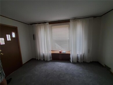 Bay window in living room