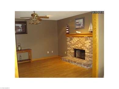 Family room with brick fireplace that can be used 