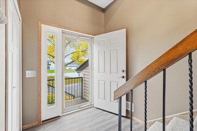 Newer LVP flooring make this entry pretty + easy to clean!