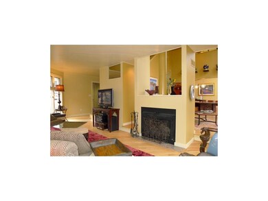 Beautiful fireplace in living room.
