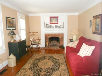 Living room - notice the beautiful wide plank floo
