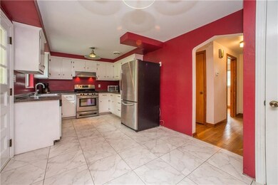 This is the eat-in kitchen as seen from the living