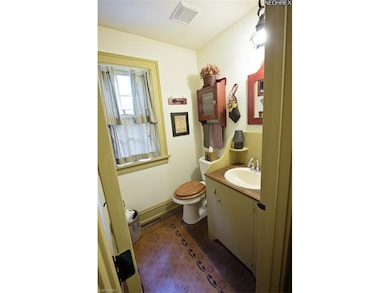 first floor half bath.