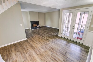 French Doors Open out To Screened Porch