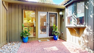Front entry with classic brick walkway