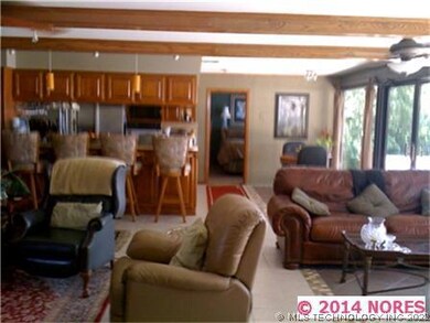 Shows how open this living, kitchen & nook are!