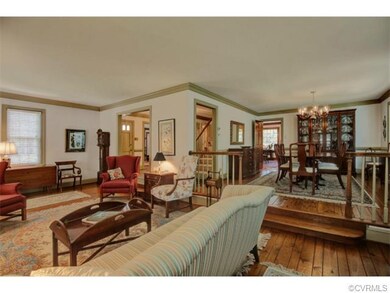 Dining room with kitchen beyond.  Note beautiful r