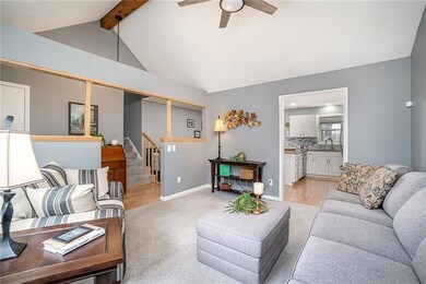 Cathedral Ceilings create a spacious, relaxing fam