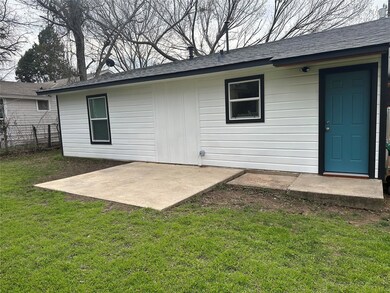 Large backyard patio