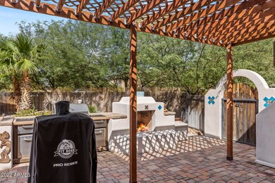 BBQ and outdoor fireplace