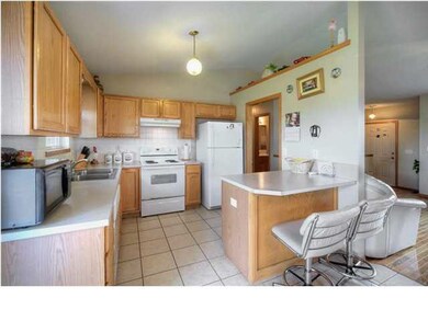 Kitchen open to Dining