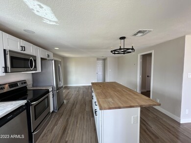 Kitchen with Island Butcher Block