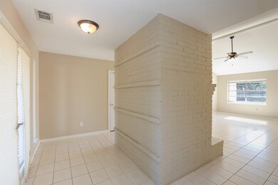 View of front entry.