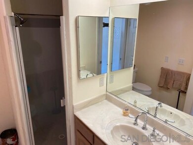 This downstairs bathroom is conveniently attached 