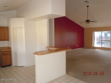 kitchen & living room