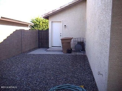 Exit to the yard from garage