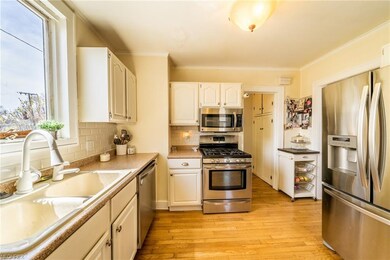 Remodeled kitchen which includes newer stainless s