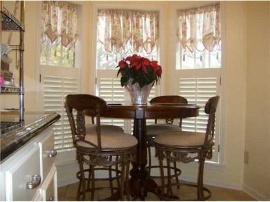 Casual dining in the kitchen.