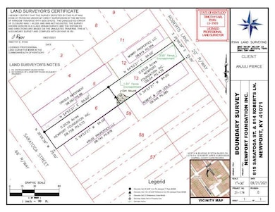 815 Saratoga & 814 Roberts Survey