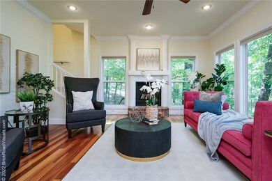 Bright, spacious main level living room with energ