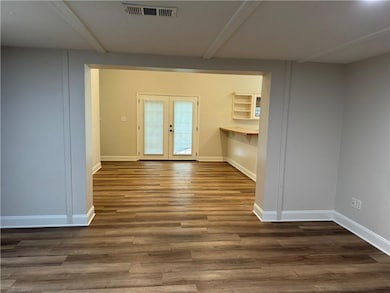 Looking into dining room