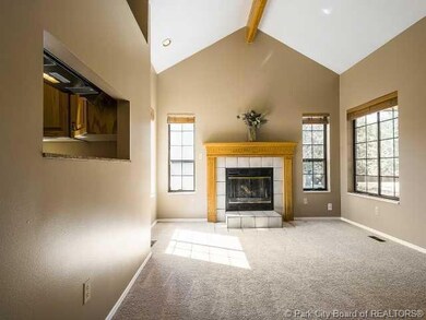 Living Room. Vaulted ceilings in the mai