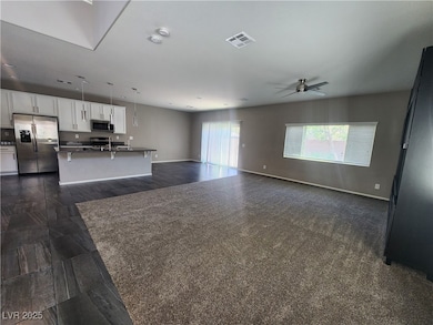 Kitchen with appliances with stainless steel finis