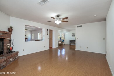 Enter into spacious living area