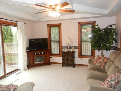 All Seasons Room has sliding doors out to the Deck