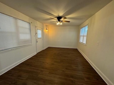 Dining is located off the back of the house