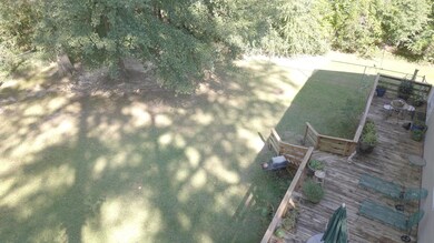 Aerial view of back yard