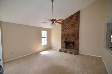 Great room with fireplace
