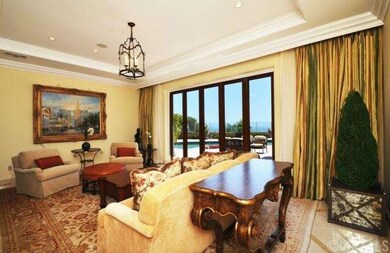 Separate family room area includes fireplace, ocea