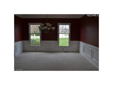 Large dining room overlooking the front of the hom