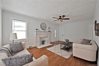 Wood burning fireplace