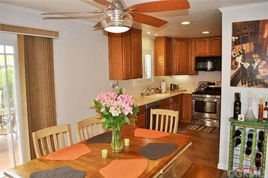 Looking at kitchen from dining area