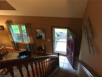 Living room from the top of stairs.