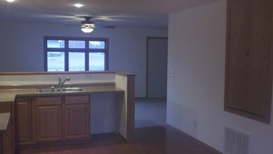 Dining to kitchen to living room