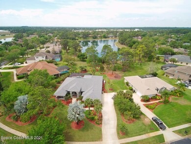 Home backs up to Lake