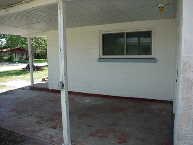 Carport looking toward front of home.